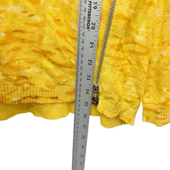 Desigual Long Sleeve Carla Top in Yellow‎ Print Size Small - Picture 9 of 10